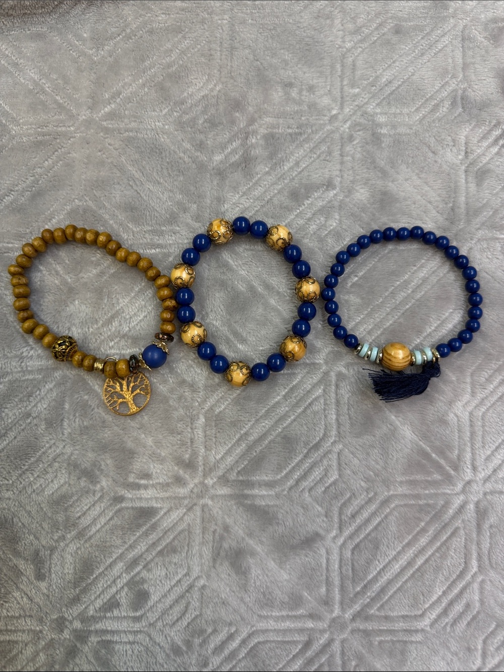 Boho Stackable Stretch Bracelet Set - Picture 2 of 5